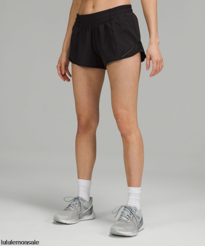Lululemon Damen DELULU334 | Lululemon Deutschland Black Hotty Hot Low-rise Gefütterter Short 25